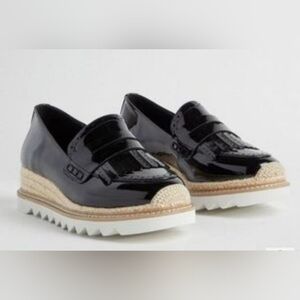 Torrid Black Flats with Espadrille Sole (New No Box)